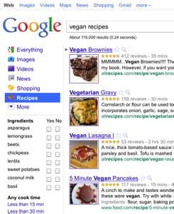 google recipes ingredients recipe search.